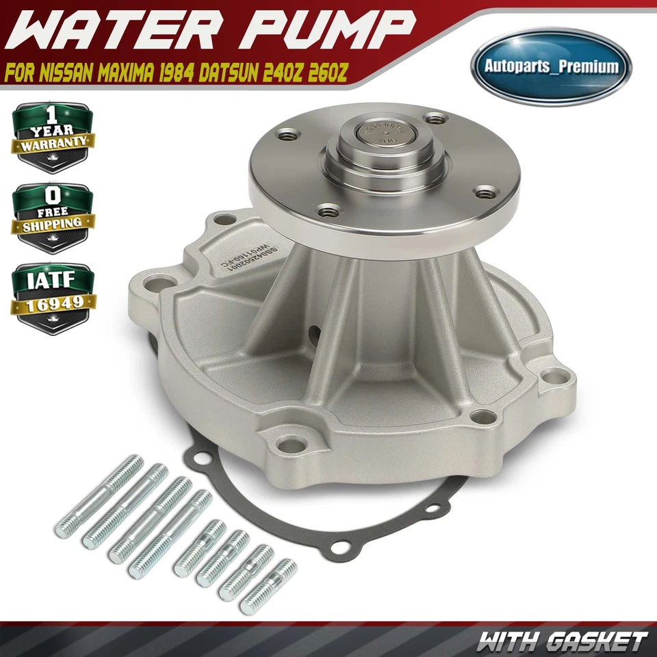 Bomba de agua del motor para Nissan Máxima 1984 Datsun 240Z 260Z 280Z 280ZX 810 Máxima Foto 1 de 4