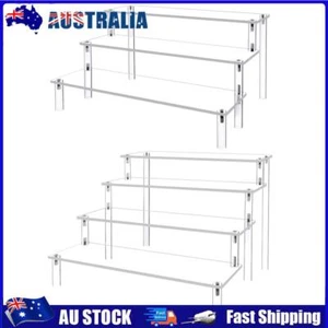 AU Acrylic Display Risers Clear 4 Tier Reusable 30CM for Decorating/Organizing - Picture 1 of 17