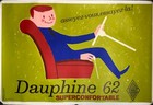 Vintage Original Renault Dauphine 62 Poster