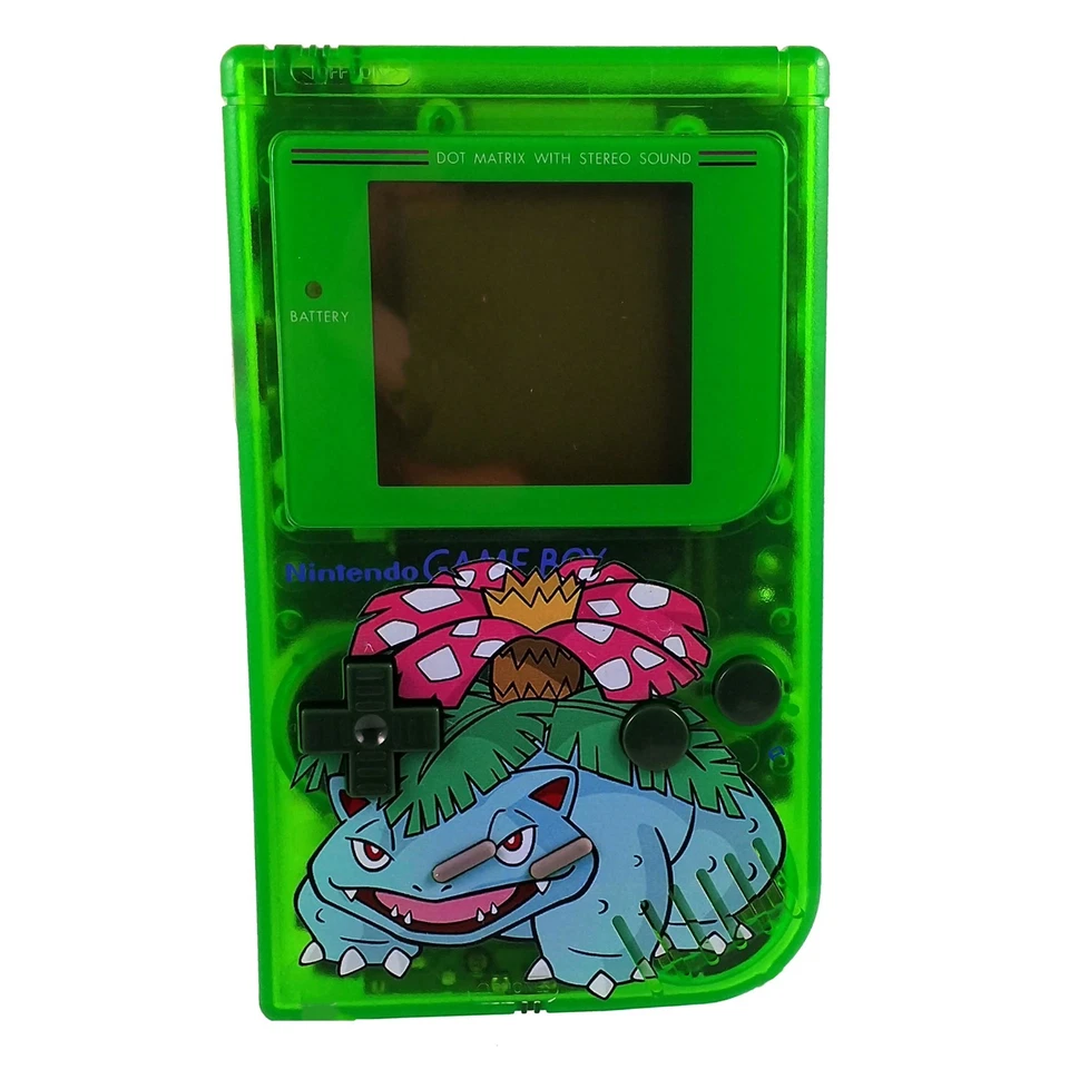 Pokemon Venusaur Custom Nintendo Gameboy Carcasa Hágalo Usted Mismo Verde Foto 1 de 1