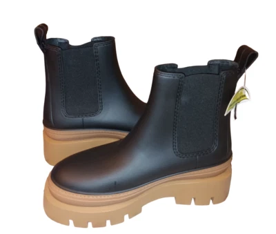 Jeffrey Campbell Womens Black Honey Rain Storm Boots Size 10 New without Box - Image 1 of 4