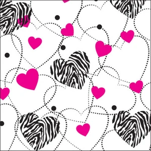 Papel de tela Zebra Hearts 500x750 mm anuncio múltiple - Imagen 1 de 3