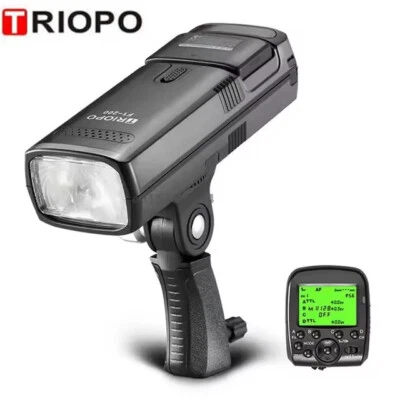 Kit de gatilho luz de flash externa TRIOPO F1-200 2.4G TTL HSS 1/8000s Speedlite G1  - Imagem 1 de 4