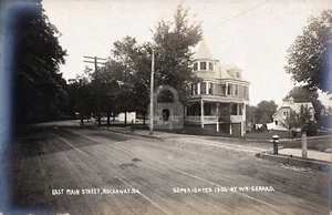 East Main Street, Rockaway, NJ New Jersey 1906 RPPC Photo Postcard Copy - Picture 1 of 2