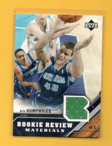 D26970  2005-06 Upper Deck Rookie Review Materials #KH Kris Humphries