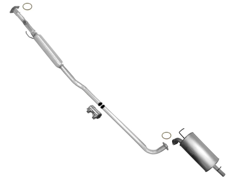 Fits 1999-2001 Toyota Solara 2.2L Exhaust System Middle Resonator & Muffler - Image 1 of 4