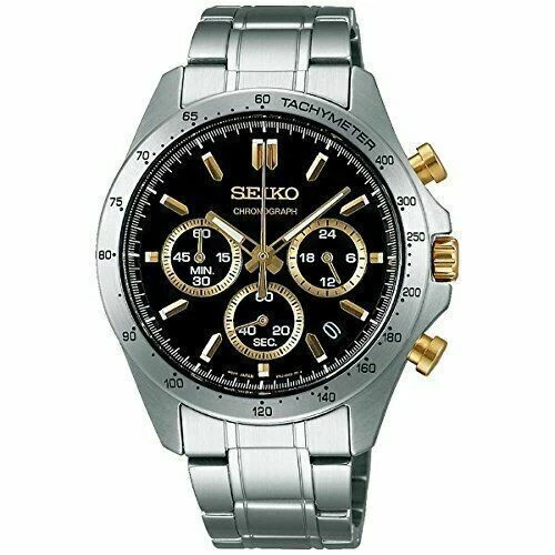 Seiko Spirit Men's Black Watch - SBTR015