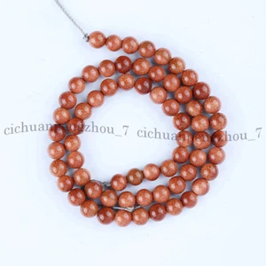 Natural Blue Gold Green Sandstone Gemstone Round Loose Beads Jewelry Making 15'' - Picture 1 of 11