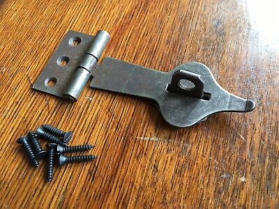 Antique Style Iron Box Hasp And Staple Lock Chest Locking Plate HS2 • 5.99£