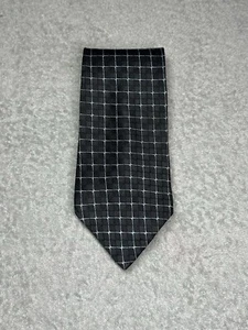 Tommy Hilfiger Neckwear Men’s Silk Tie Navy Blue Checkered Plaid 3.5” in - Picture 1 of 17