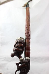 Pfeife, Pipe JÄGERPFEIFE, GESTECKPFEIFE, Bruyere, TIROLER HANDARBEIT, Austria - Bild 1 von 12