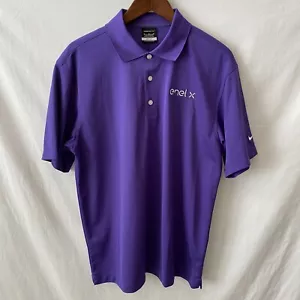 Nike Golf Dri-FIT Mens Medium Short Sleeve Golf Tech Basic Polo Solid Purple NWT - Picture 1 of 12