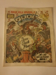 2000AD #456 prog comic - Nice FN+ clean - Slain pin-up poster - 1986 - Picture 1 of 5