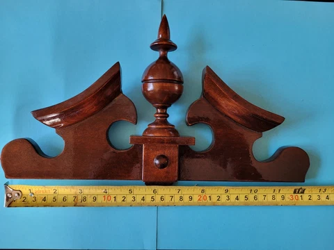 Top of  Wall Clock  31 Day clock finials Cover