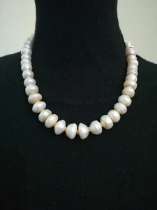 Collana perle d'acqua mm12/13 Lunga cm50+allungo Invio x raccomandata - Foto 1 di 4