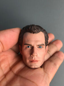 Custom 1/6 Scale Superman Henry Cavill Head Sculpt for 12'' Hot Toys Male Body