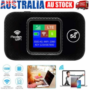 For Portable 5G LTE Wireless WiFi Router Mobile Broadband LCD MIFI Hotspot NEW - Picture 1 of 12