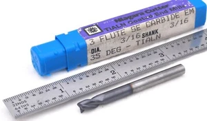 Cortador Niagara TIALN RECUBIERTO 3 flautas CARBURO selección de fresas de extremo 3/16", 5/16 " - Imagen 1 de 3
