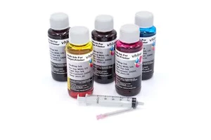 Recharge d'encre 5x100ml B/C/M/Y pour Brother - Photo 1/1