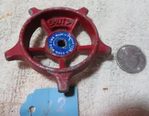 Manopole Valvola Rubinetto Acqua Ruota Navi Rossa Vintage o Maniglia Quadrata Centro #U5 - Foto 1 di 2