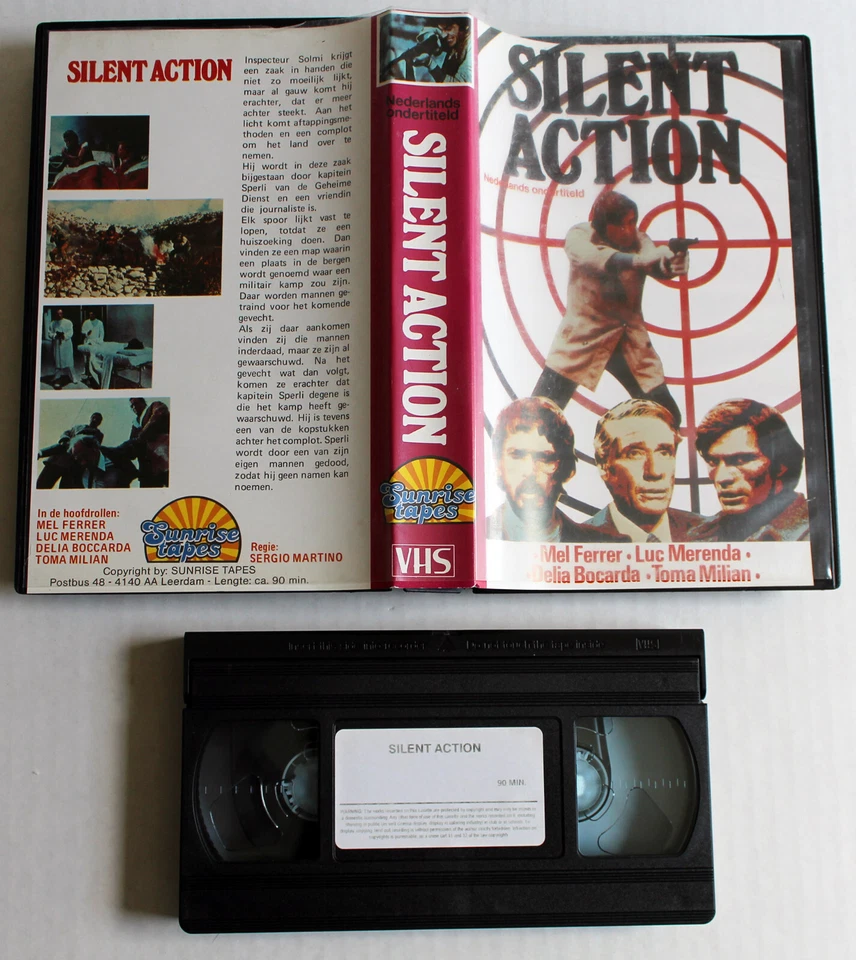 SILENT ACTION vhs PAL FORMAT Eurocrime TOMAS MILIAN English Language LUC MERENDA - Image 1 of 1