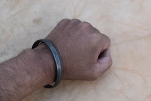Damascus Bracelet Hand Forged Damasteel Bracelets Men women Cuff Bracelet - Picture 1 of 9