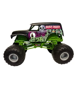 Grave Digger Mattel Hot Wheels Monster Jam Giant Truck 17" x 10" 1:10 Scale 2015 - Picture 1 of 5