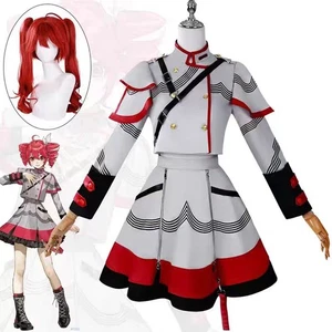Anime Kasane Teto Cosplay Kasane Teto Kostüm Perücke Sets Halloween Anime Outfit - Bild 1 von 12