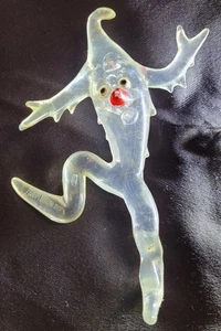 Vintage MCM 1962 George Fusek Icy The Icicle Man Christmas Lucite Ornament - Picture 1 of 5