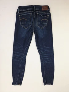 G Star Raw Size 27X26 Womens ARC 3D Skinny Blue Denim 5 Pocket Logo Tag Jeans - Picture 1 of 14