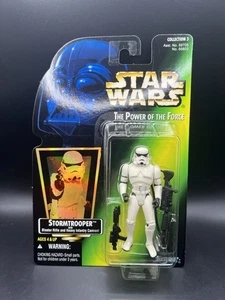 STAR WARS - STORMTROOPER - POTF2 Tarjeta Verde Holo - WAVE .01 - 1997 - NUEVO con ESTUCHE - Imagen 1 de 2