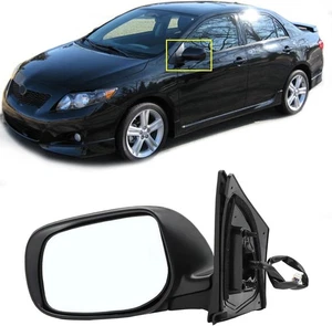 Espejo retrovisor puerta conductor apto para Toyota 2009-2013 lateral (izquierdo), negro  - Imagen 1 de 6