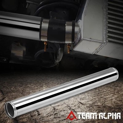 2.5" OD 23.65" L Universal Aluminum Straight Intercooler Pipe Intake Turbo Tube - Imagem 1 de 4