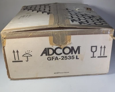 Adcom Model GFA 2535 4 Channel 240 320W Stereo Power Amplifier Amp W/Box Tested - Image 1 of 4