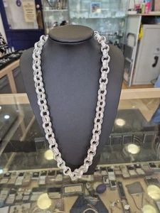 Sterling Silver/925 Brand New Belcher Necklace 24 Inch 126.96 Grams - Picture 1 of 7