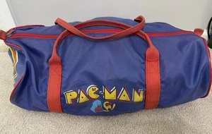 Bolso de Lona Pac Man 1982 con Cremallera Midway MFG Pac-Man De Colección Raro Buen Estado - Imagen 1 de 10
