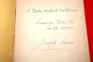 JOSEPH SERRE ENVOI-IDEES EN FLEURS POESIE 1896 - Picture 1 of 1