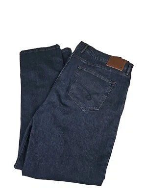 Pantalones de mezclilla Jack of Spades elásticos de pierna recta con rodillo alto para hombre talla 44x34 oscuros Foto 1 de 4