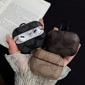 Housse de protection en cuir PU haut de gamme design élégant pour AirPods Pro/Pro 2 - Photo 1 sur 14