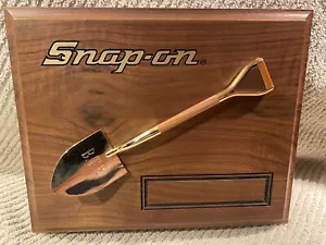 Snap On Tools Collectable BURY THE COMPETION 24K GOLD PLATED SHOVEL Plaque - Picture 1 of 24