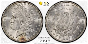 Key Date 1899 Morgan Silver Dollar PCGS MS 63 Gold Shield W/ NFC Low Mintage - Picture 1 of 5