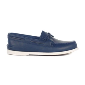 Sperry Men's Authentic Original Navy Cross Lace Boat Shoes STS24958 - Picture 1 of 4