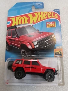 2022 Hot Wheels #150 Baja Blazers 10/10 '95 Jeep Cherokee rot mit grauem Beadloc Sp - Bild 1 von 8