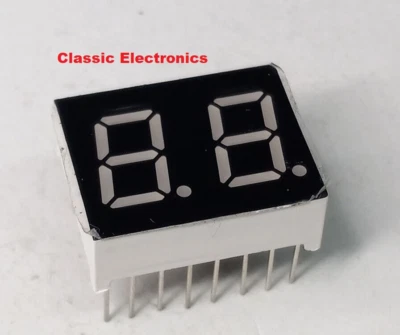 Pure Green Cobra 148GTL .4" 2-Digit LED Channel Display Readout CA 16-Pin - Image 1 of 4