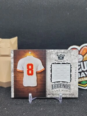 Morton Andersen 2022 SportKings Legends Patch #LSM-42 (CBR) - Image 1 of 2