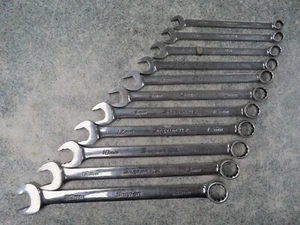 Snap-On USA 10-20mm 12-Point Metric Combination Wrench 11PC Set OEXM190B Used - Bild 1 von 3