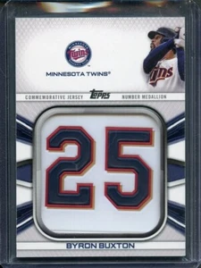 2022 Topps Commemorative Player Jersey Number Medallions #JNMBBU Byron Buxton - Picture 1 of 1