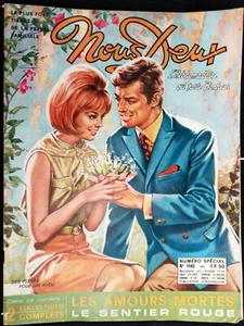 FRANCE Revue Nous Deux porte Bonheur 1969 Roman-Photo avec LINE RENAUD 1140 - Picture 1 of 3