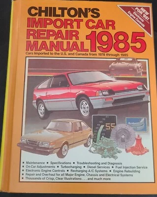 Manual de reparación de automóviles de importación Chiltons 1978-1985 Foto 1 de 3