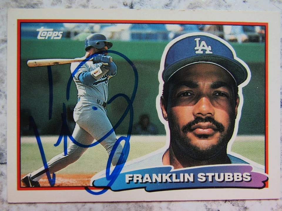 Dodgers Franklin Stubbs Signed Autographed 1988 Topps Big Mint - Image 1 of 1
